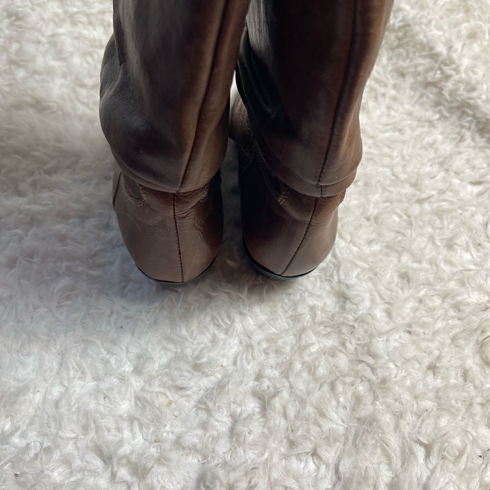 Laura made in Italy leather Brown Cowboy boots EUR Size 38 - Picture 8 of 10